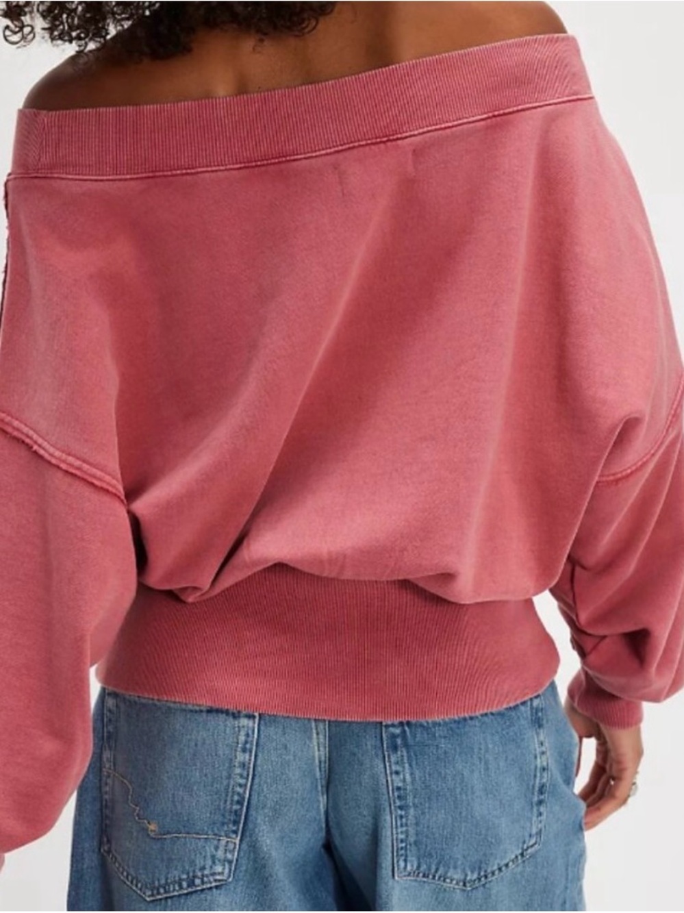Free People Layer up pullover. NWT. Cardinal - Picture 5 of 6